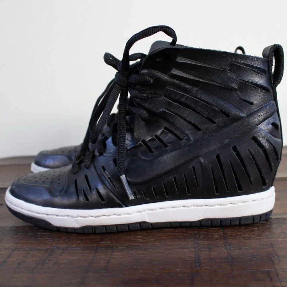Nike Dunk Sky Hi 2.0 Joli Black Shoes Sandal Wedge Women’s‎ Size 5
